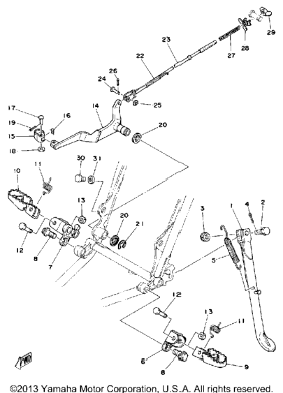 Stand - Footrest - Brake Pedal
