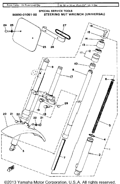 Front Fork - Front Fender