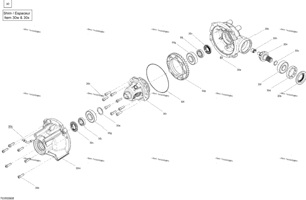 Drive - Front Section - Differential Parts - 703500908 - Std