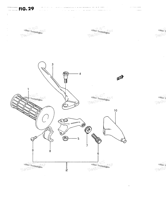 Left Handle Grip (Model G/H/J)