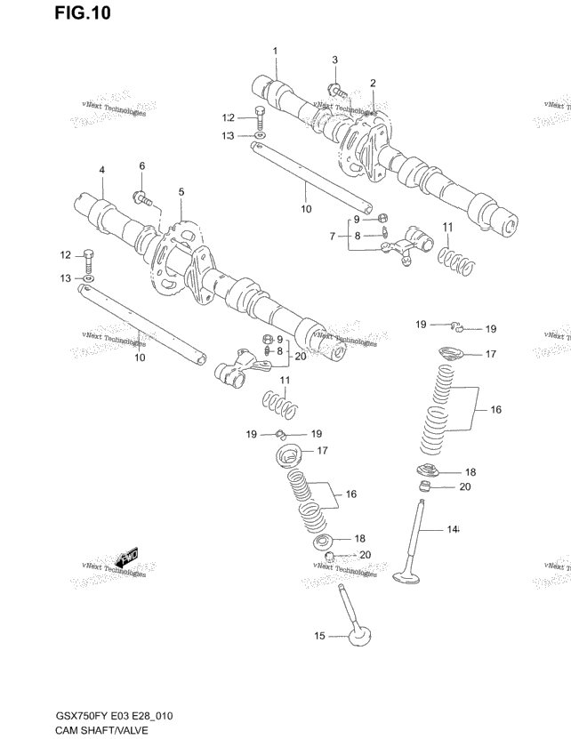Cam Shaft - Valve
