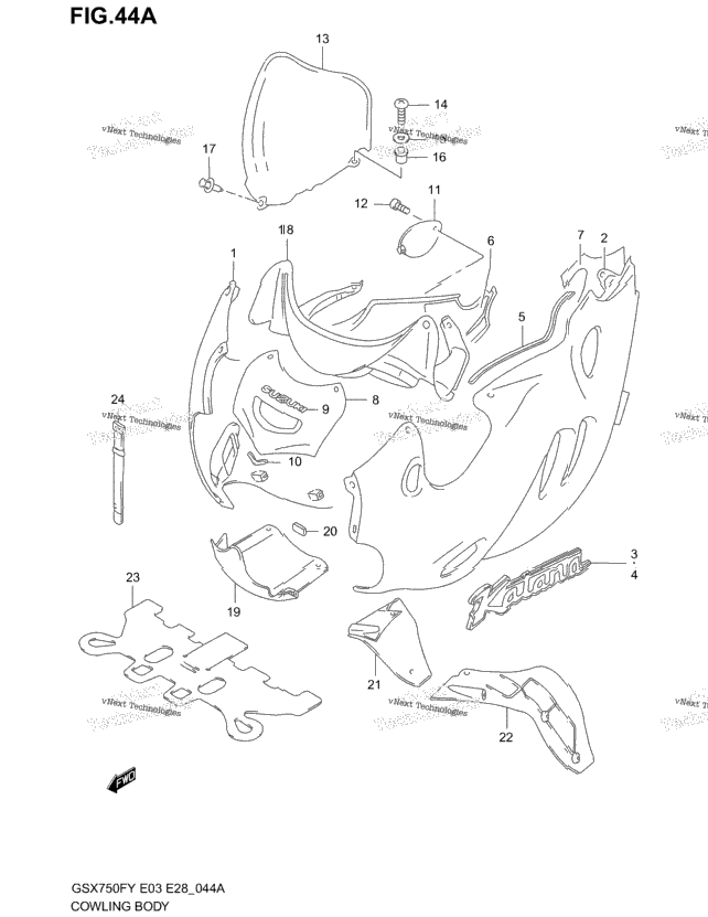 Cowling Body (Model X)