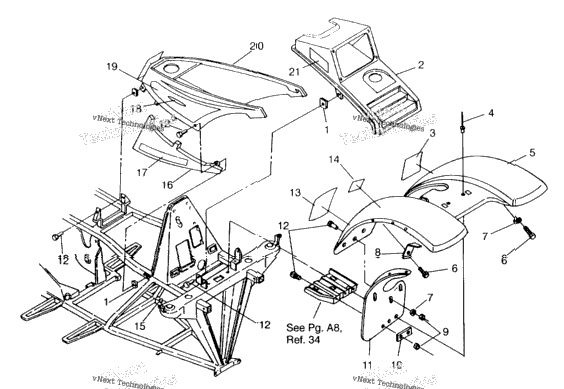 Front Cab Assembly Swedish 4X4 400L