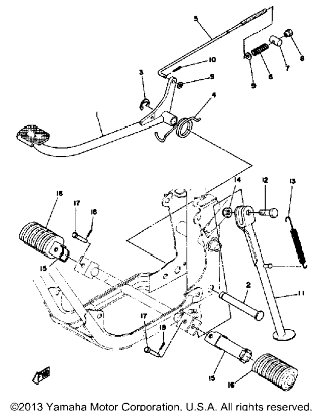 Stand - Footrest - Brake Pedal