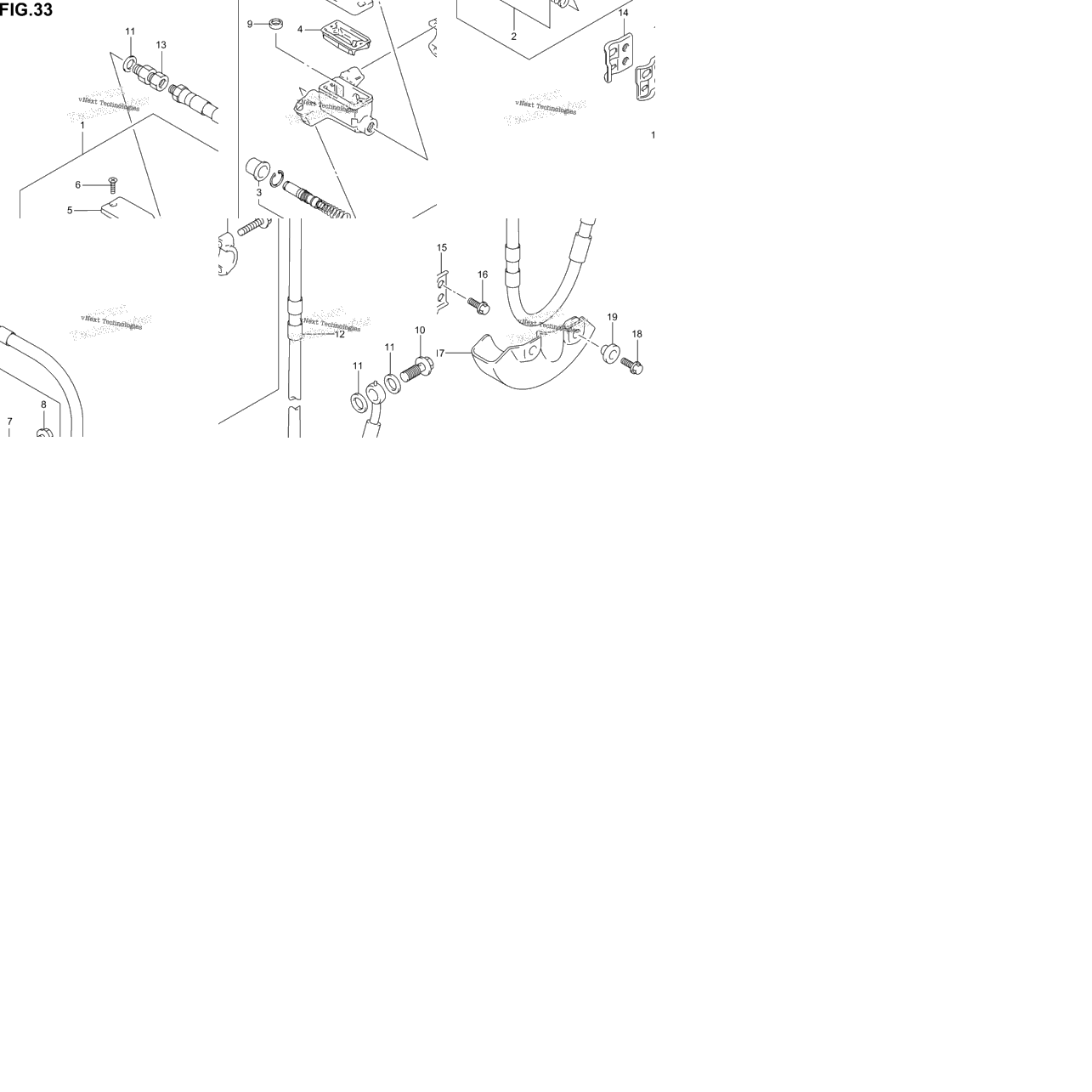 Front Master Cylinder (Model K2/K3/K4)