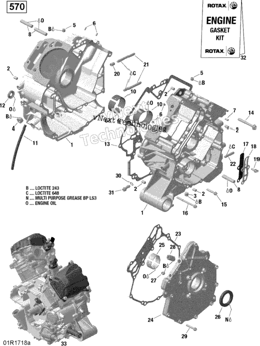 Rotax - Crankcase