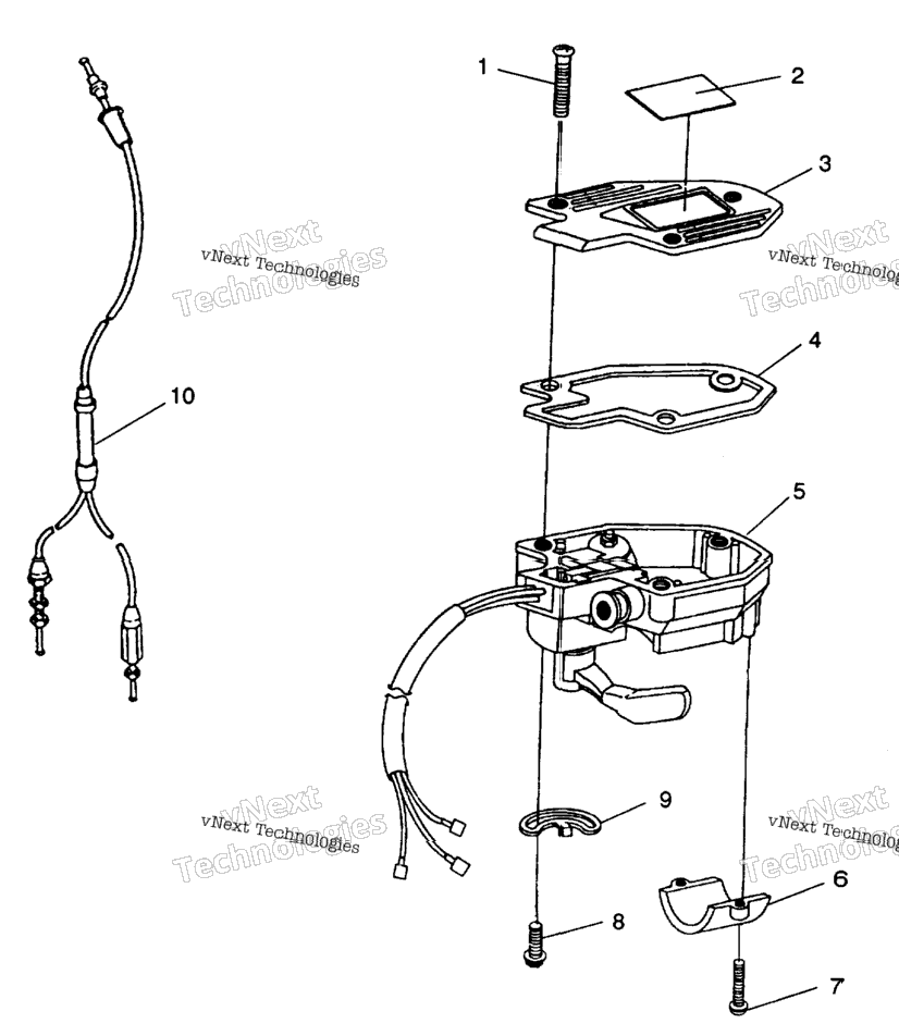 Controls Throttle Asm./Cable Trail Blazer