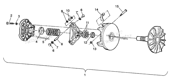 Drive Clutch Assembly Trail Blazer