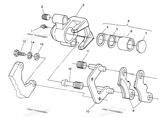 Front Brake Assembly Trail Blazer