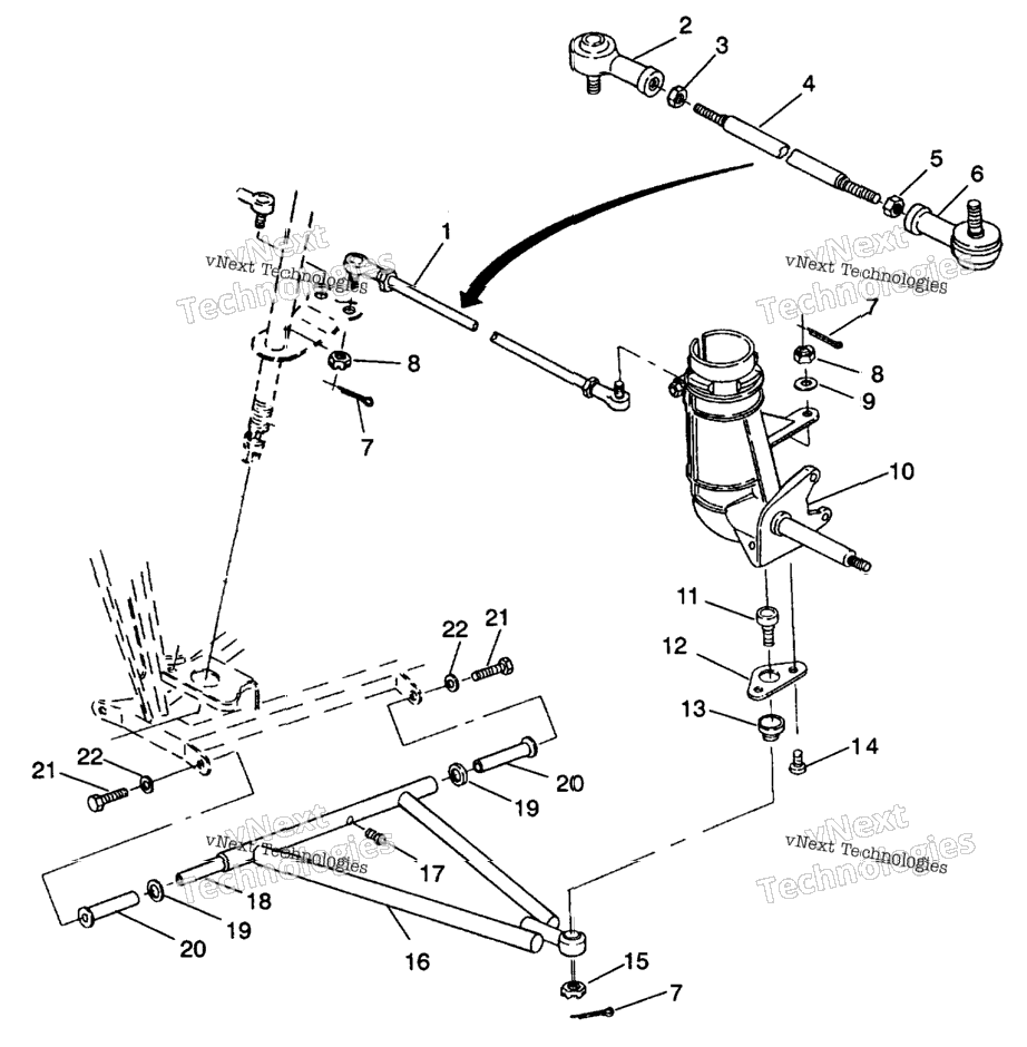 Steering/Aarm Assembly Trail Blazer