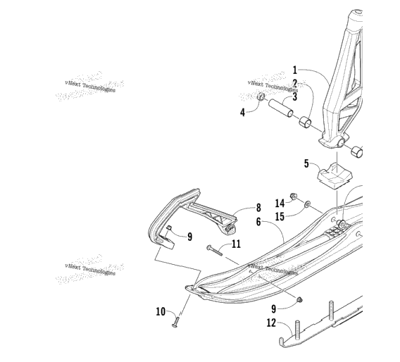 Ski And Spindle Assembly
