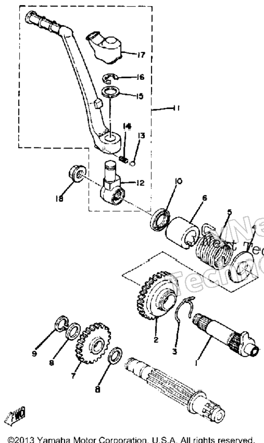 Kick Starter Yz250g H