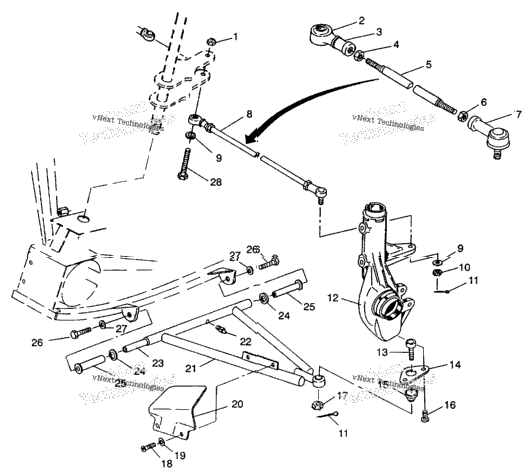 Aarm/Strut Mounting 6X6 350L