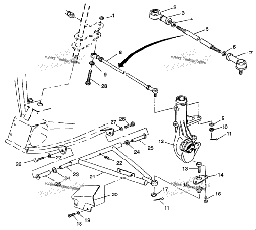 Aarm/Strut Mounting 6X6 350L W938739