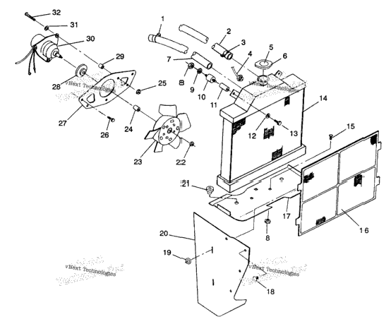 Cooling System 6X6 350L W938739