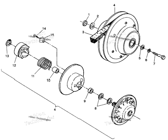 Driven Clutch Assembly 6X6 350L W938739