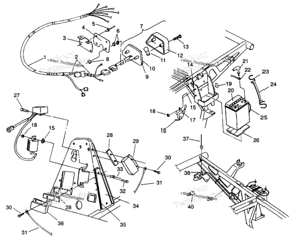 Electrical/Taillight Assembly 6X6 350L W938739