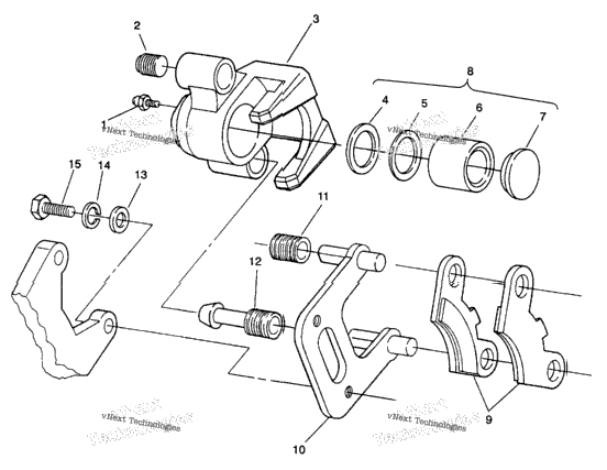Front Brake Assembly 6X6 350L