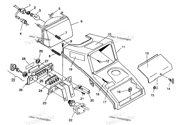 Headlight Assembly 6X6 350L