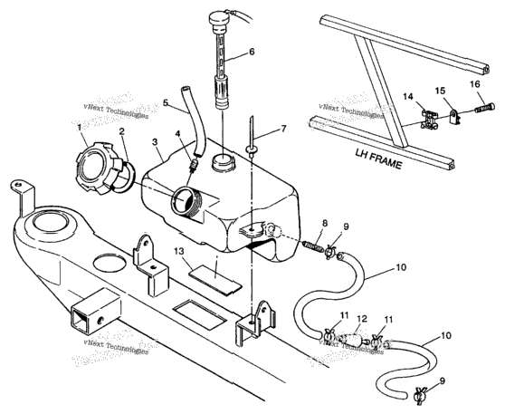 Oil Tank Assembly 6X6 350L W938739