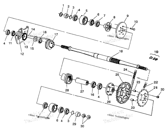 Omiddle Drive Assembly 6X6 350L W938739