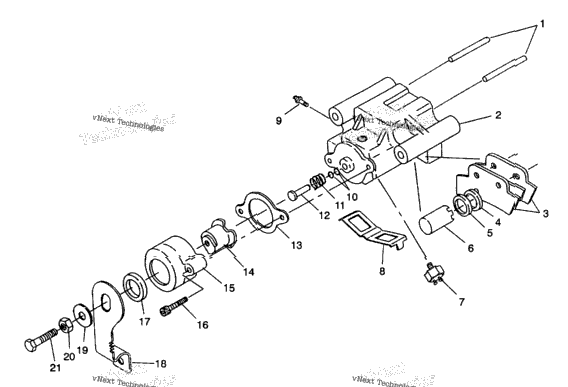 Rear Brake Assembly 6X6 350L