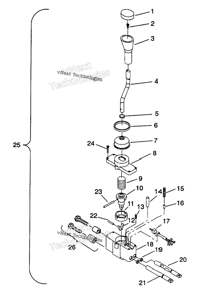 Shift Linkage Assembly 6X6 350L