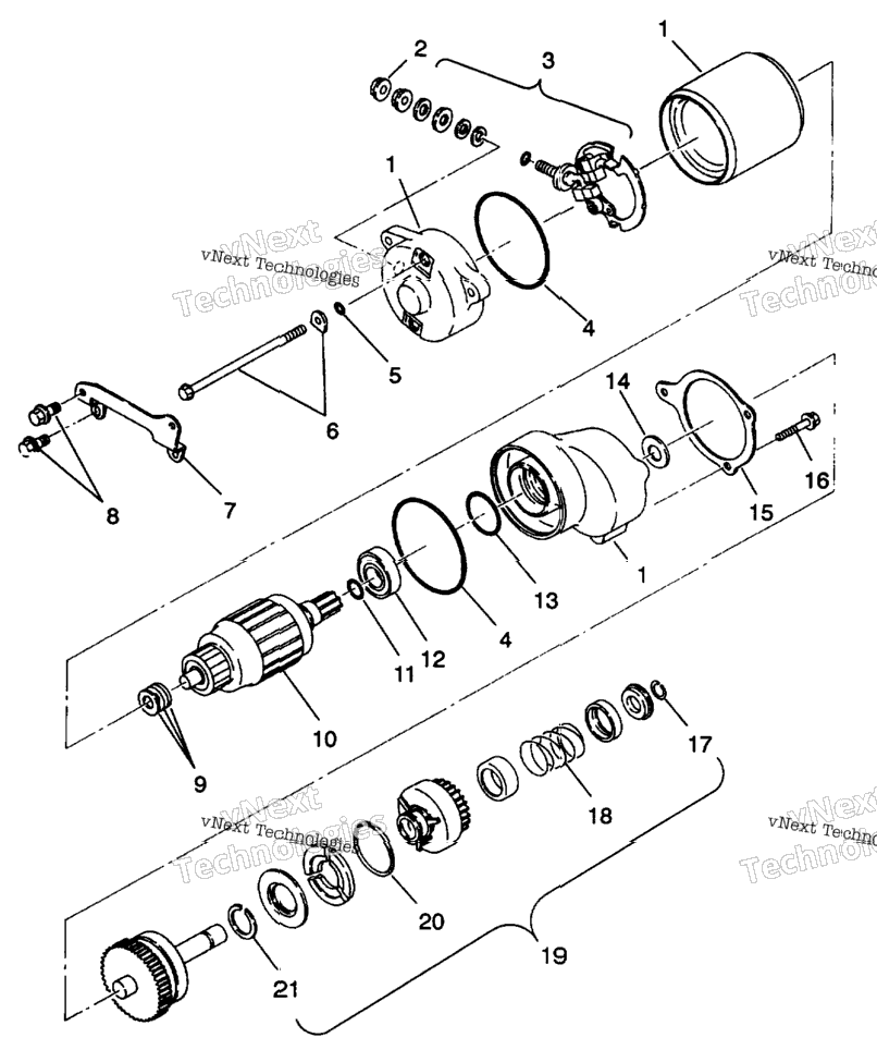 Starting Motor 6X6 350L