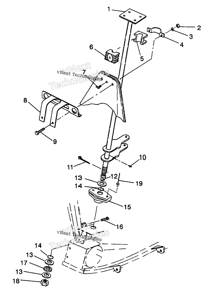 Steering Post Assembly 6X6 350L W938739