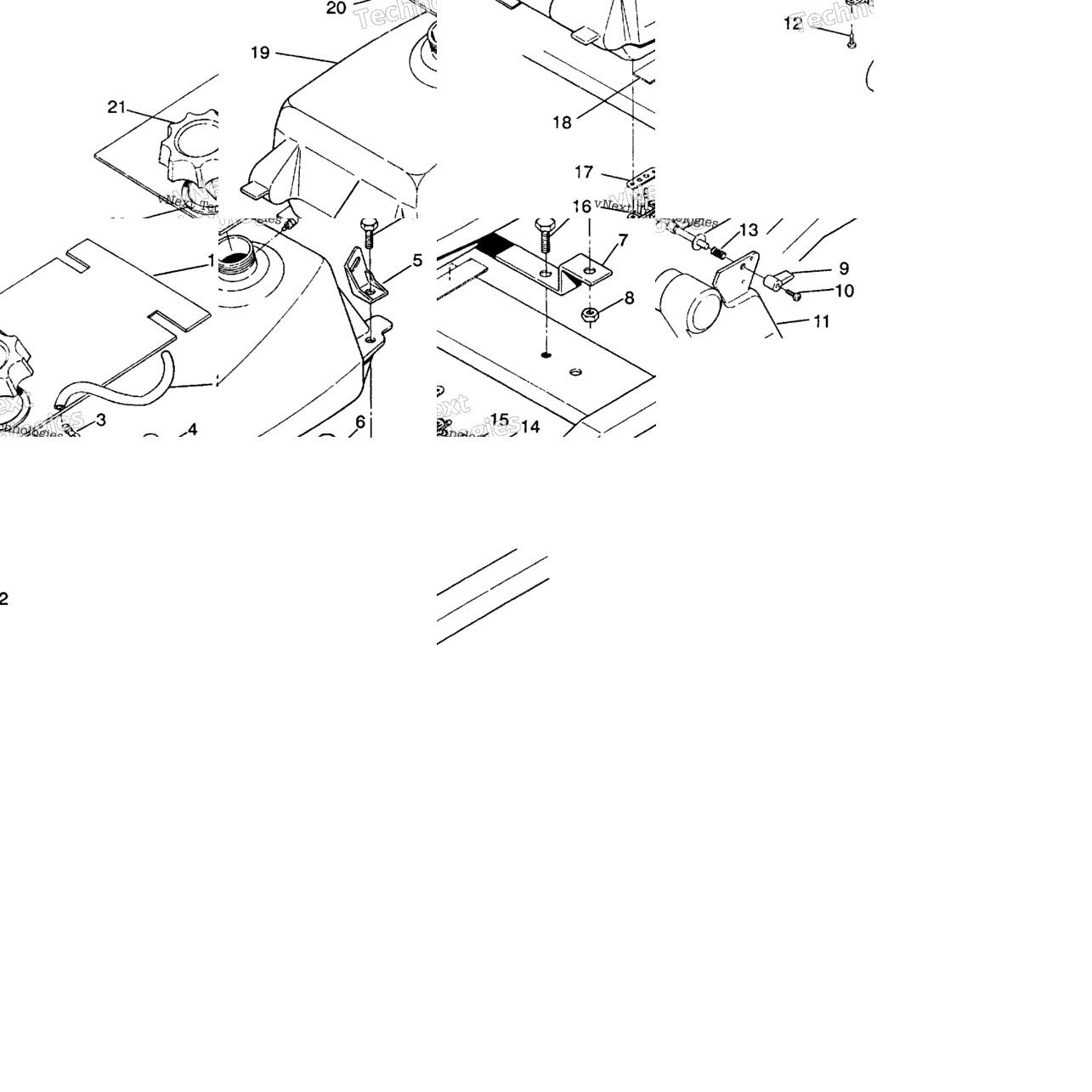 Fuel Tank Assembly 6X6 350L