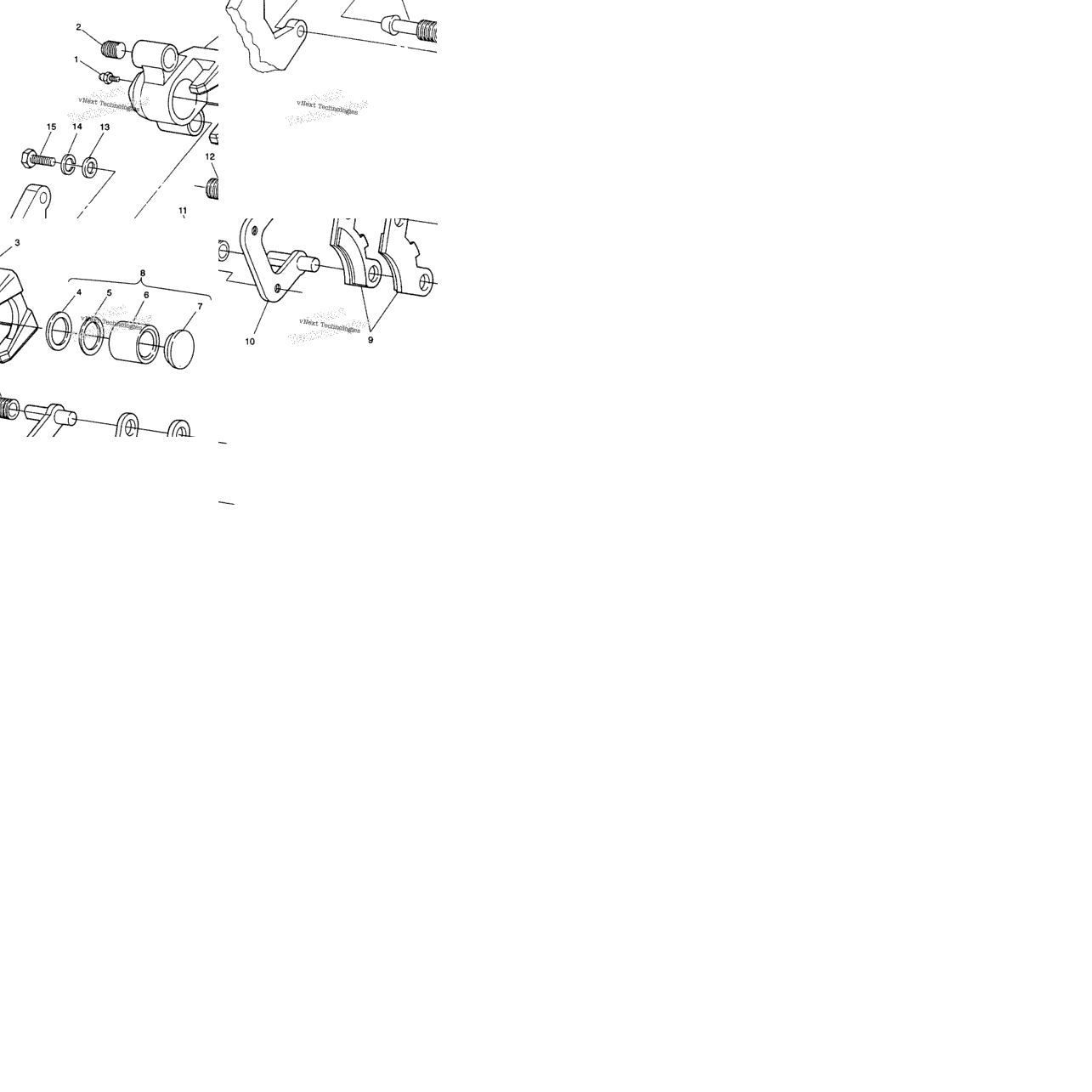 Middle Axle Brake Assembly 6X6 350L