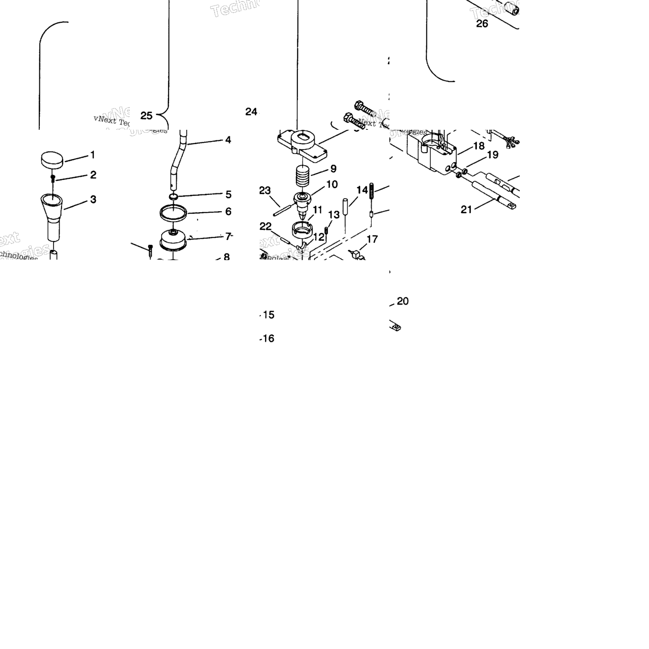 Shift Linkage Assembly 6X6 350L