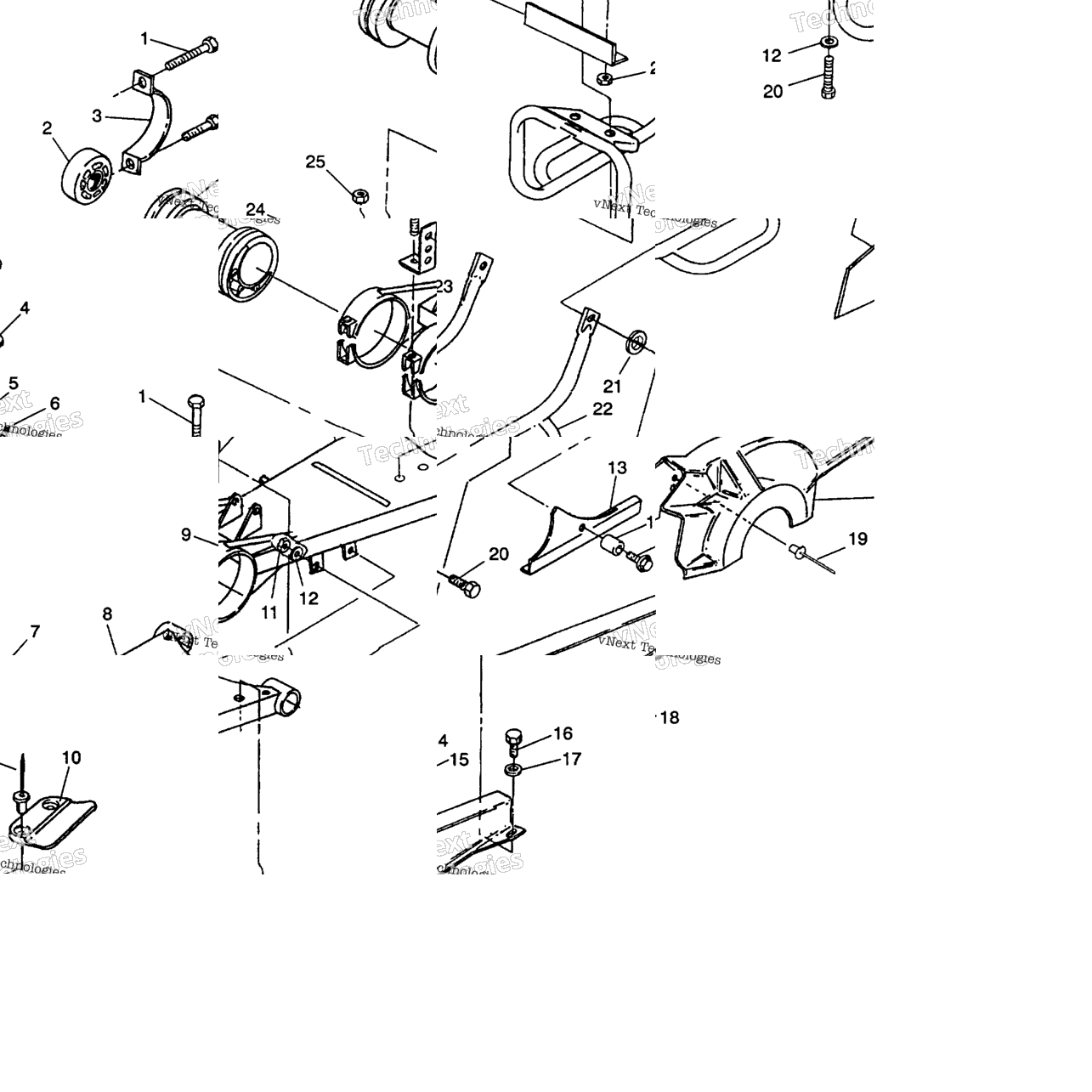 Swing Arm/Guard Mounting 6X6 350L
