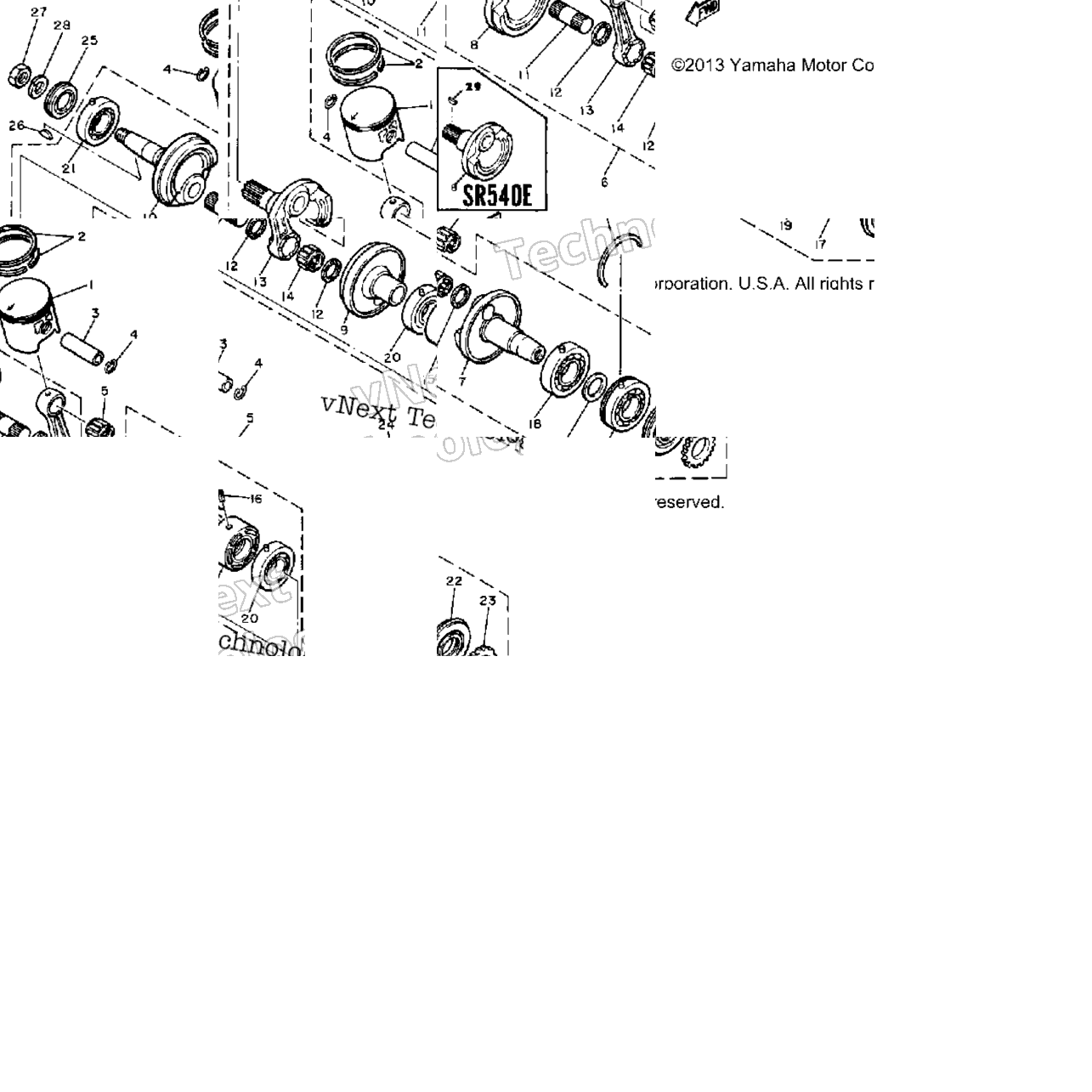 Crankshaft - Piston Sr540d-E