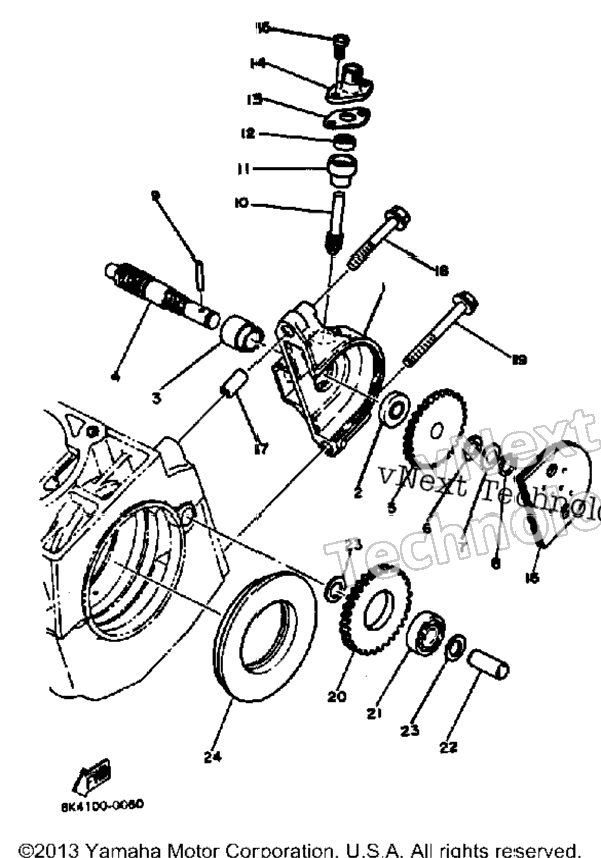 Pump Drive Gear Sr540d-E-F