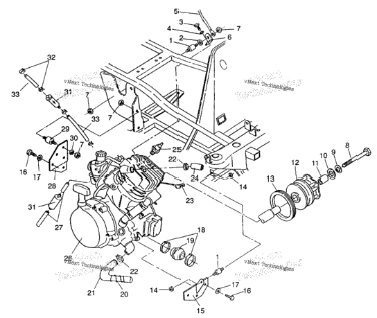 Engine Mounting 4X4 350L