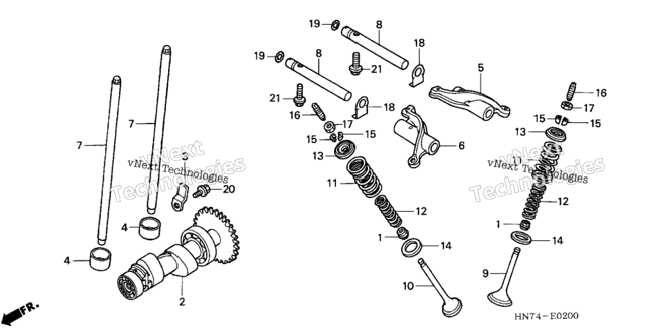 Camshaft + Valve