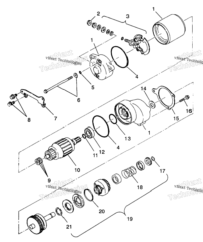 Starting Motor 4X4 350L