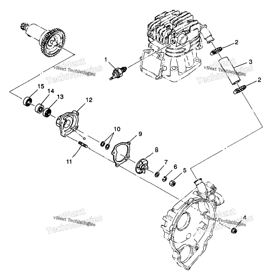 Water Pump 4X4 350L