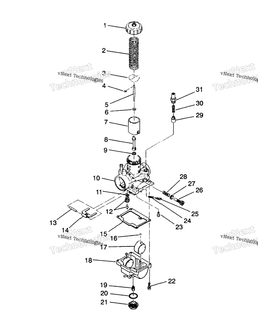 Carburetor 2X4 350L
