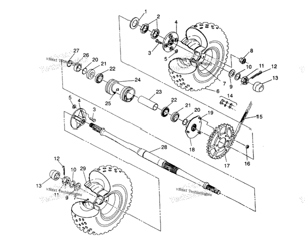 Rear Wheel Drive Assembly 2X4 350L