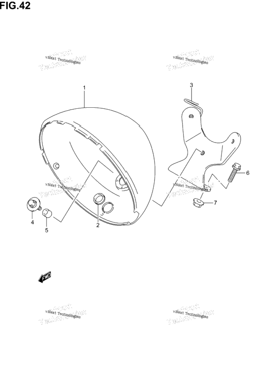 Headlamp Housing (Model K1/K2/K3/K4)