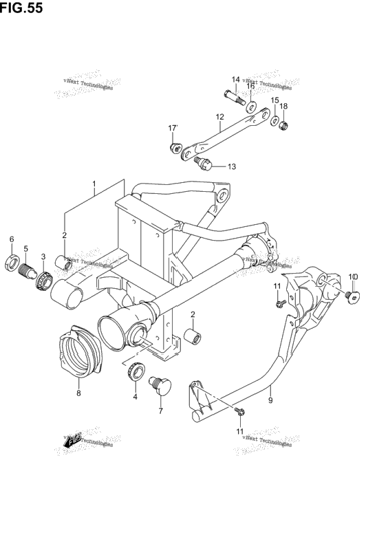 Rear Swinging Arm (Model K1/K2)