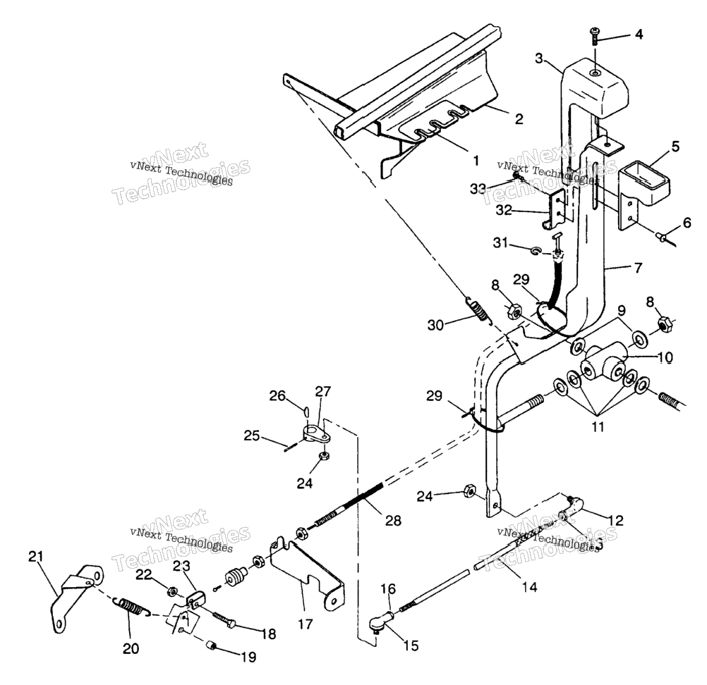 Shift Linkage Assembly 6X6 250