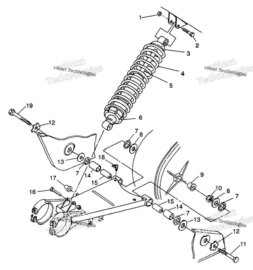 Swing Arm/Shock Mounting 6X6 250