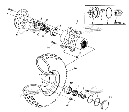 Front Wheel Assembly 4X4 250