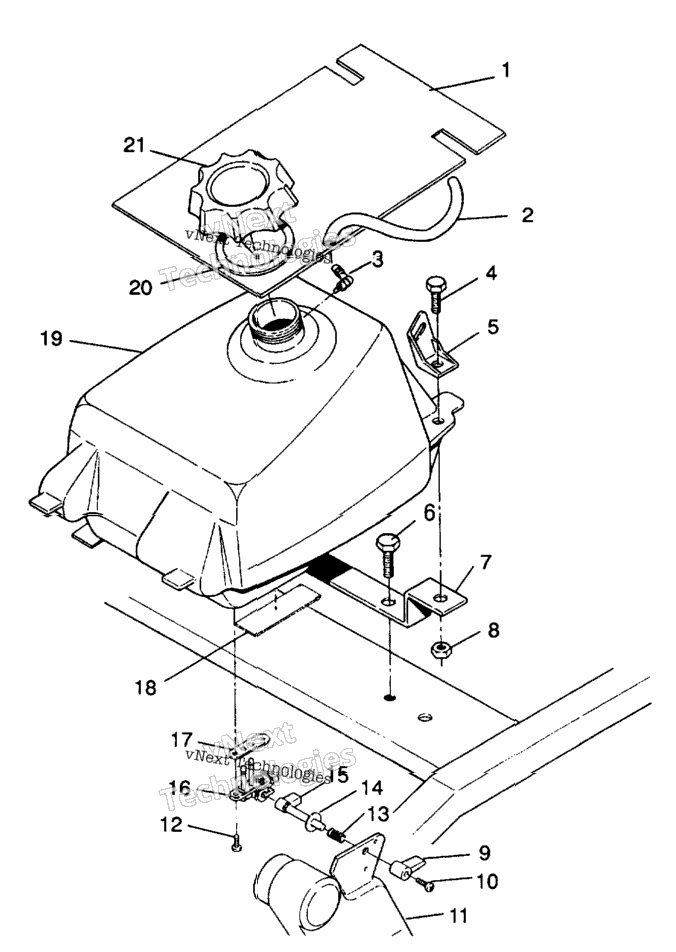 Fuel Tank Assembly 4X4 250