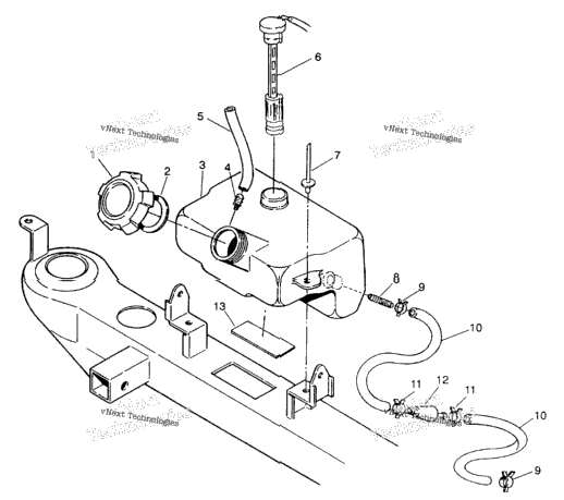 Oil Tank Assembly 4X4 250