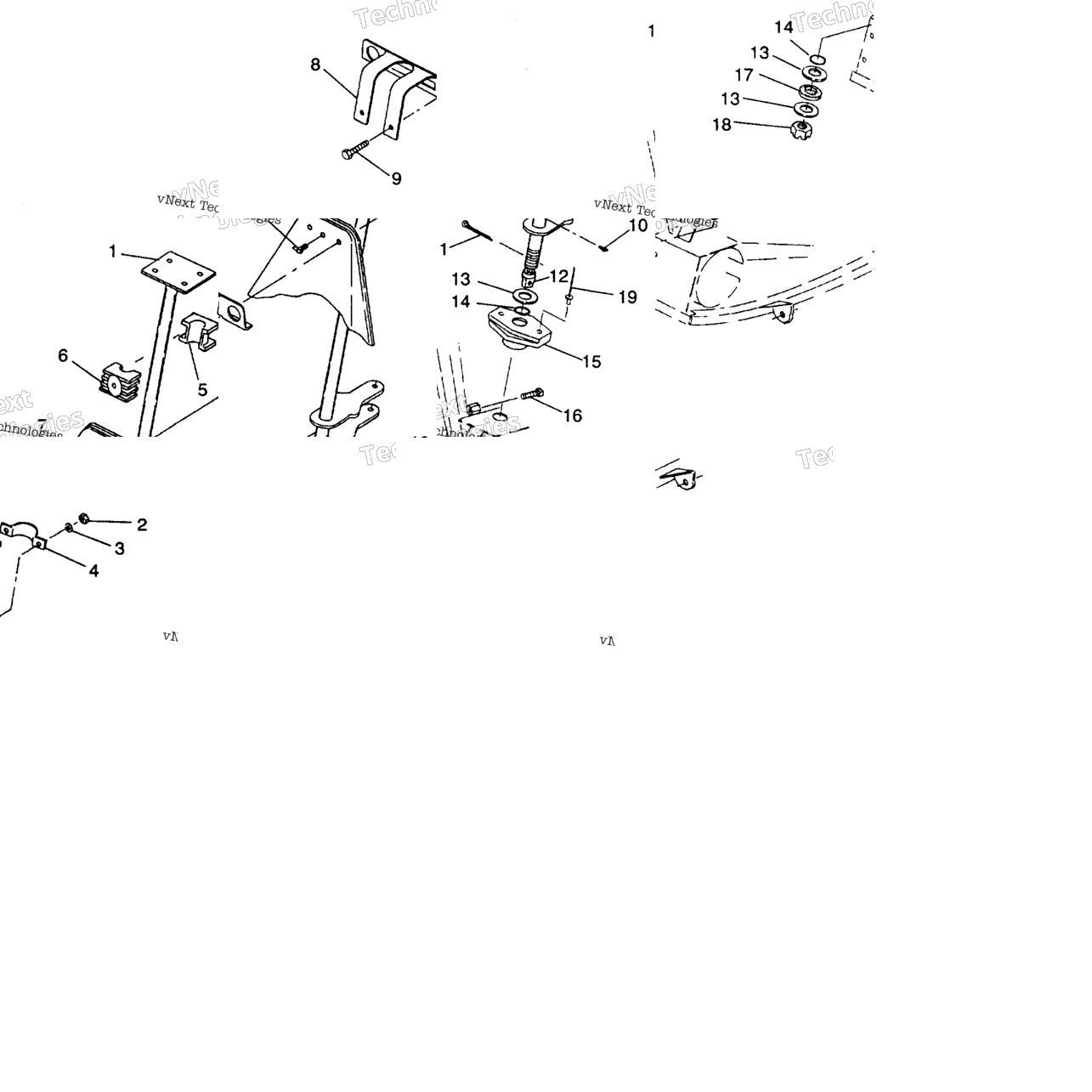 Steering Post Assembly 4X4 250