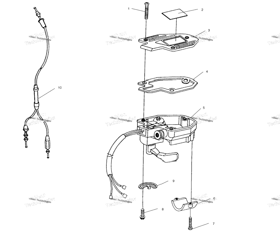 Controls Throttle Asm./Cable